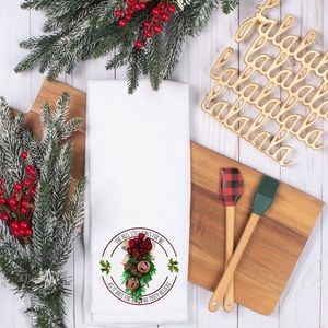 The Bell Still Rings Christmas Waffle Weave Towel